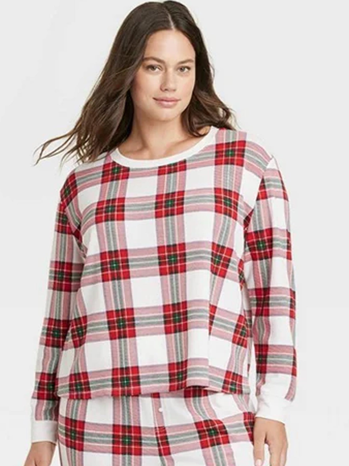 Image for Women's Plaid Sleepwear Top,Multi