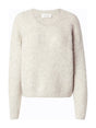 Image for Women's Plain Cropped Sweater,Cream