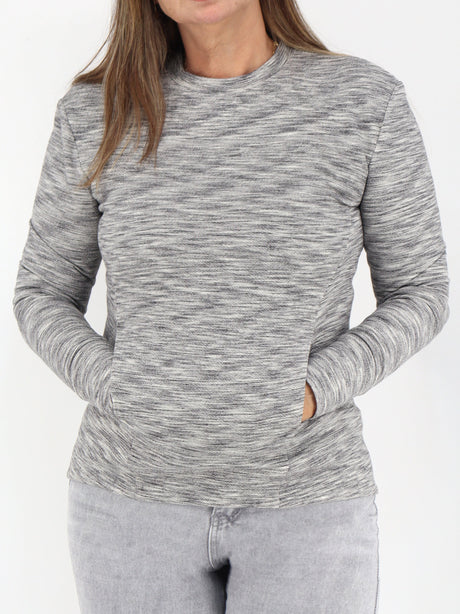 Image for Women's Textured Sports Top,Light Grey