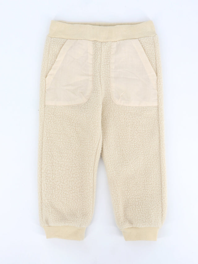 Image for Kids Girl's Sherpa Joggers,Cream