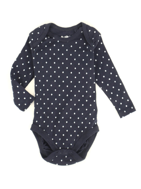 Image for Kids Girl's Polka Dots Bodysuit,Navy