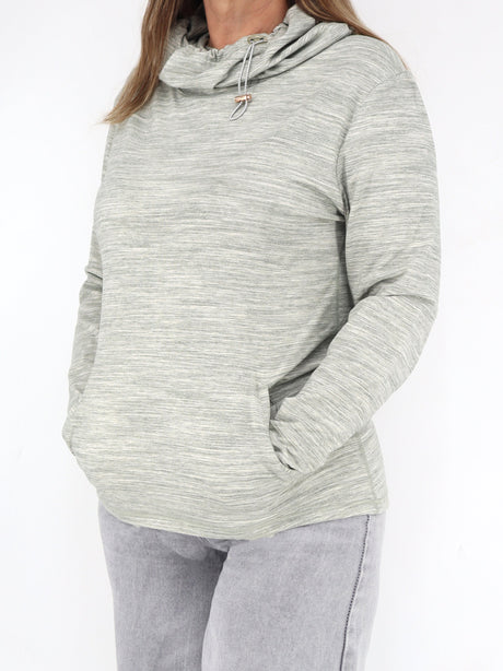 Image for Women's Textured Sport Hoodie,Light Grey