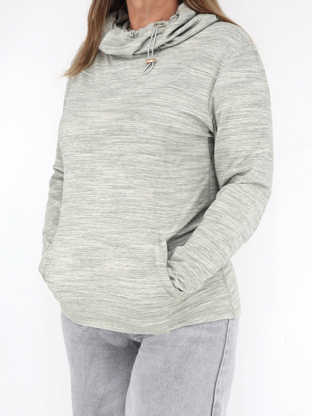 Image for Women's Textured Sport Hoodie,Light Grey