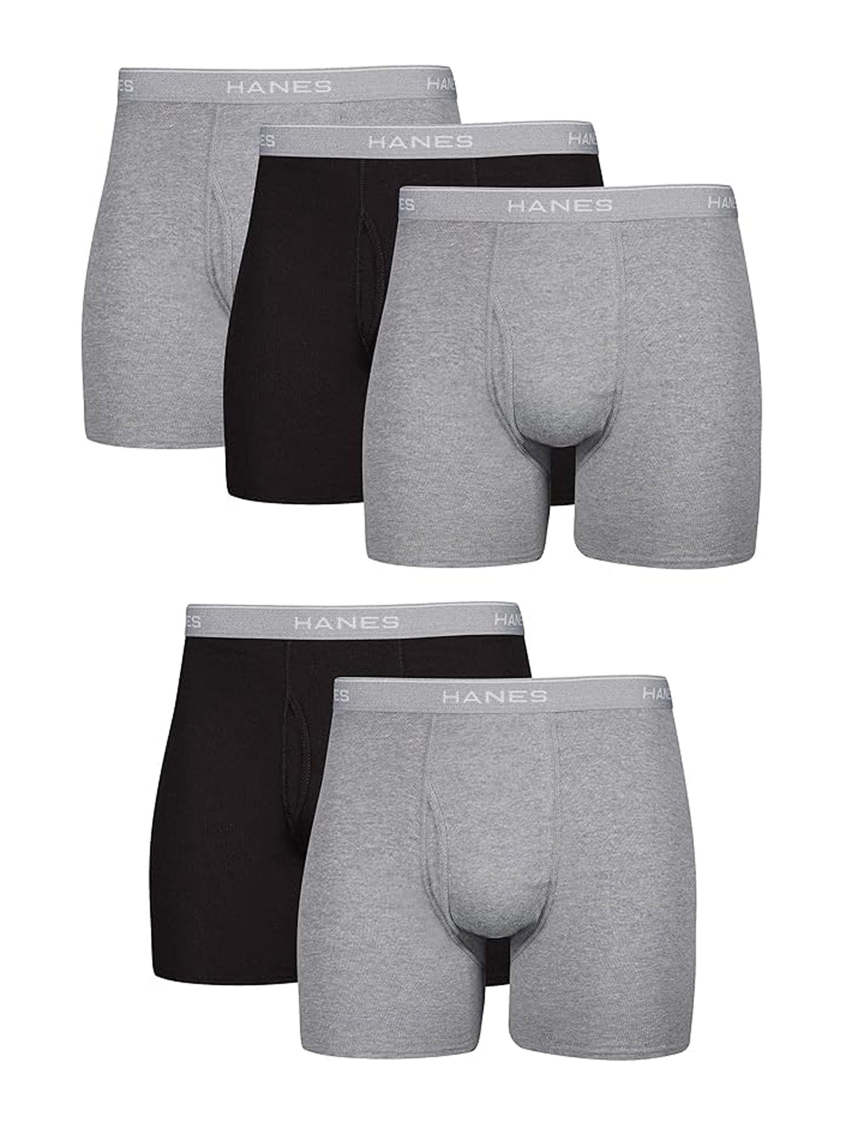 Image for Men's 5 Pack Plain Boxers Set,Multi