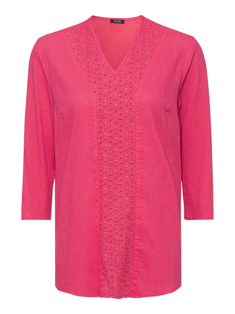 Image for Women's Eyelet Tunic,Pink