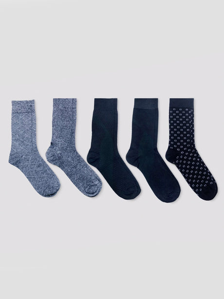 Image for Men's 5 Pairs Printed Socks,Multi