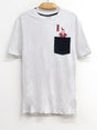 Image for Men's Graphic Printed Christmas T-Shirt,Light Grey