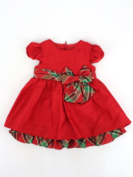 Image for Kids Girl's Textured Dress,Red