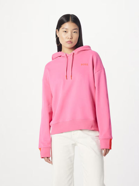 Image for Women's Brand Logo Printed Hoodie,Pink