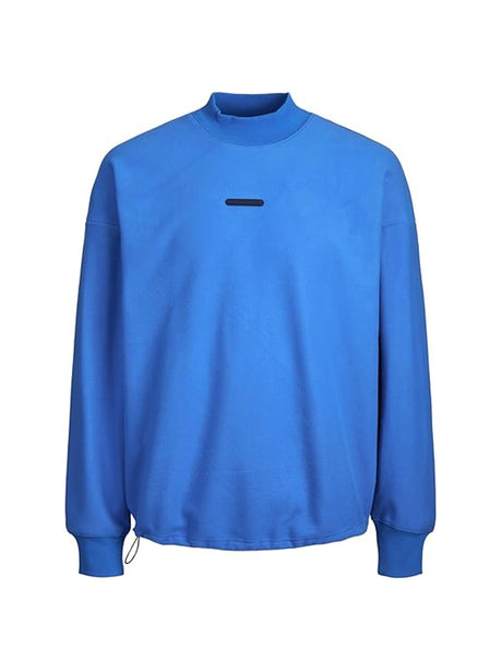 Image for Men's Brand Logo Patched Sweatshirt,Blue