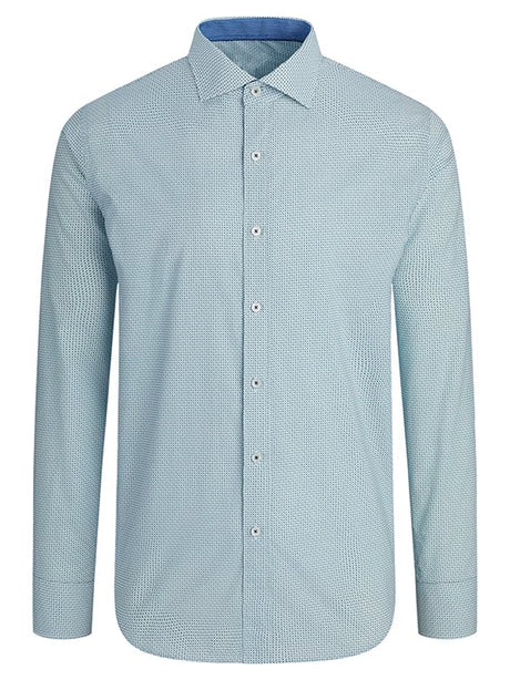 Image for Men's Textured Buttons Up Shirt,Light Blue