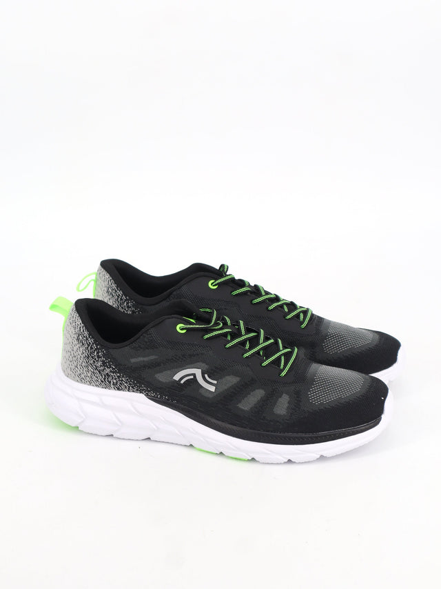 Image for Men's Brand Logo Printed Running Shoes,Black
