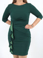 Image for Women's Plain Wrap Dress,Green