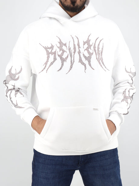 Image for Men's Embellished Hoodie,White