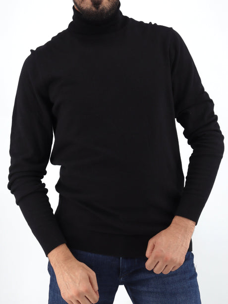 Image for Men's Plain Sweater,Black