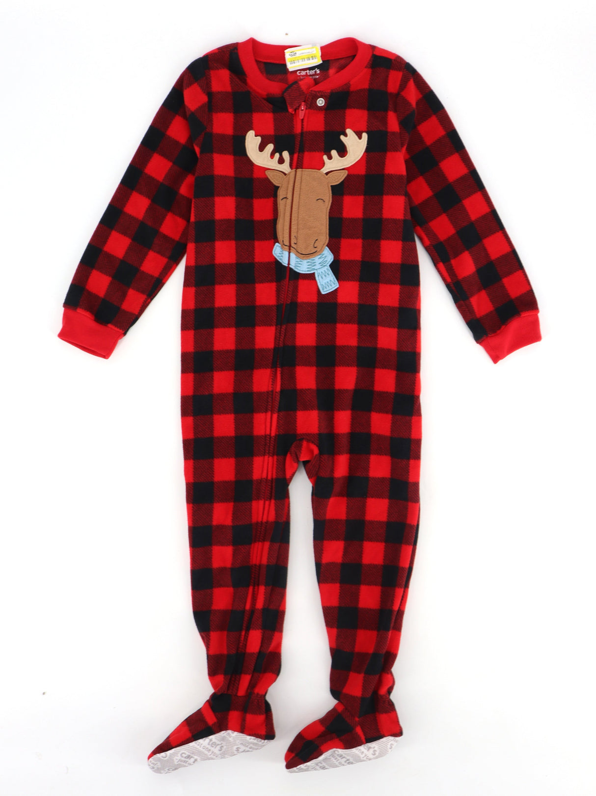 Image for Kids Boy's Plaid Jumpsuit,Red/Black