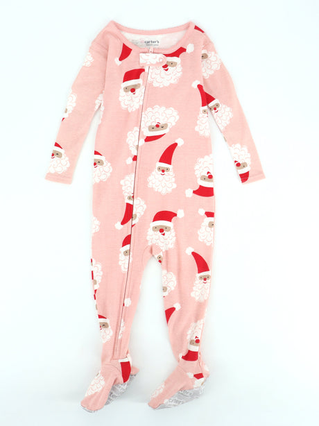 Image for Kids Girl's Printed Christmas Jumpsuit,Light Pink