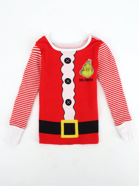 Image for Kids Girl's Printed Christmas Top,Red
