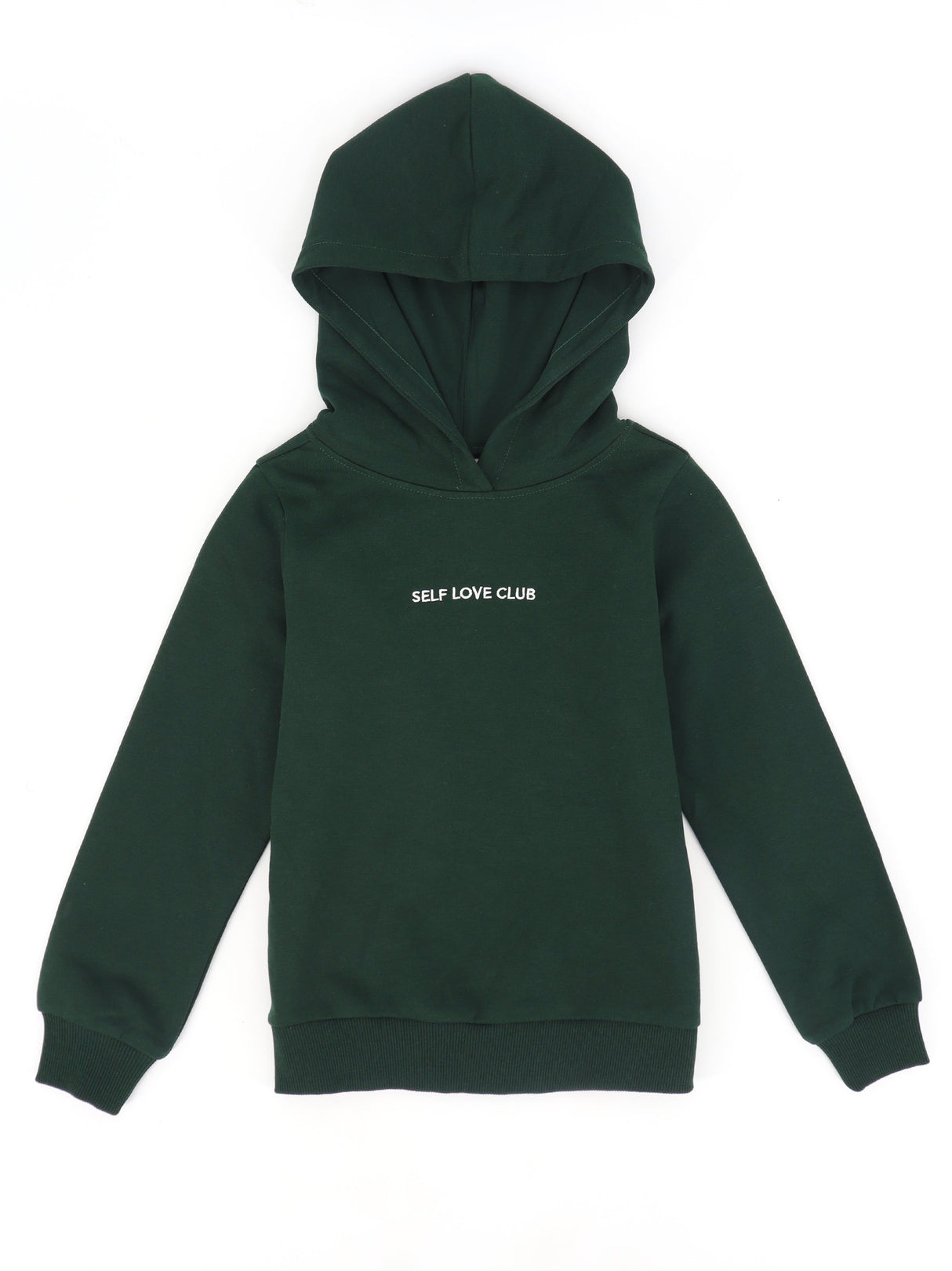 Image for Kids Girl's Embroidered Hoodie,Green