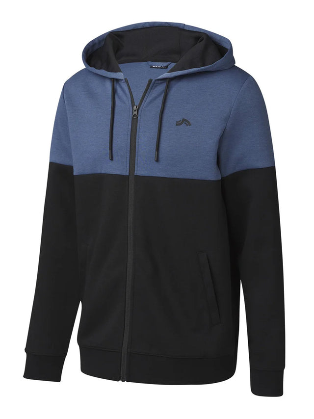 Image for Men's Colorblocked Zipped Up Hoodie,Multi