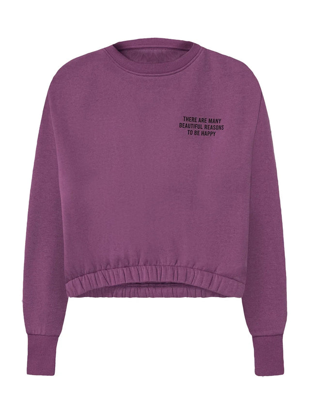 Image for Kids Girl's Printed Sweatshirt,Purple