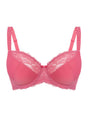 Image for Women's Lace Trim Bra,Pink