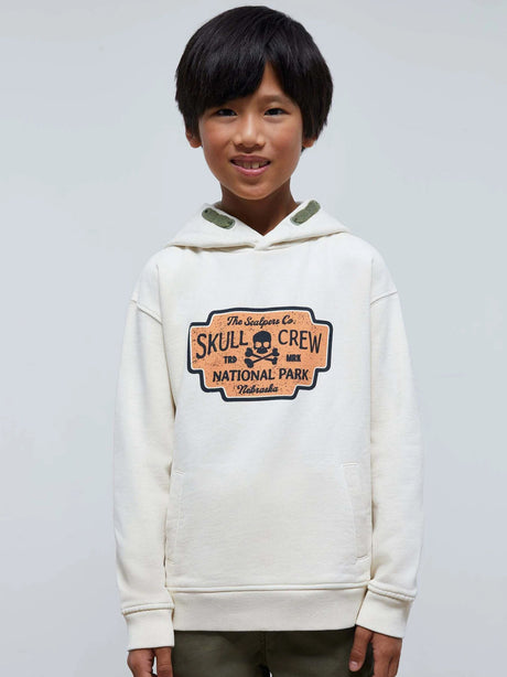 Image for Kids Boy's Graphic Printed Hoodie,Off White