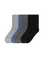 Image for Men's 7 Pairs Plain Long Socks,Multi