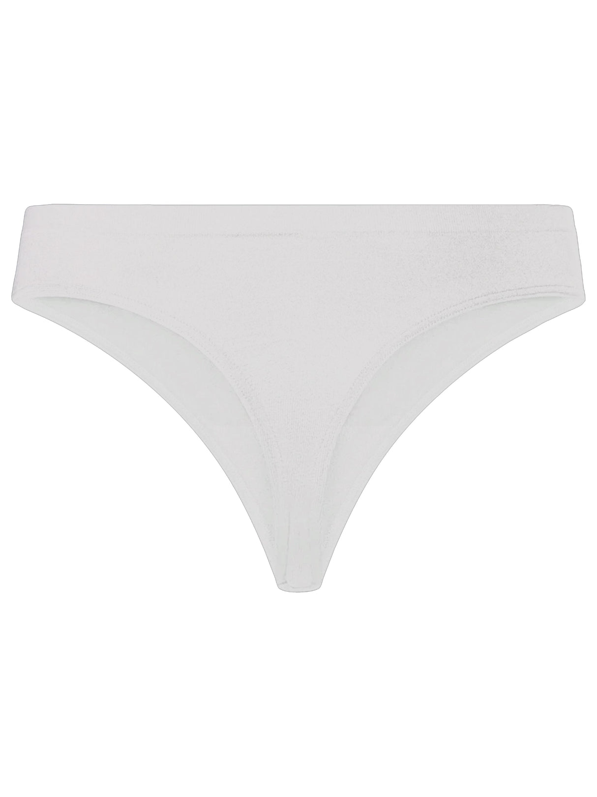 Image for Women's 2 Pcs Plain Thongs Set,White