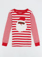 Image for Kids Girl's Striped Christmas Top,Red/White