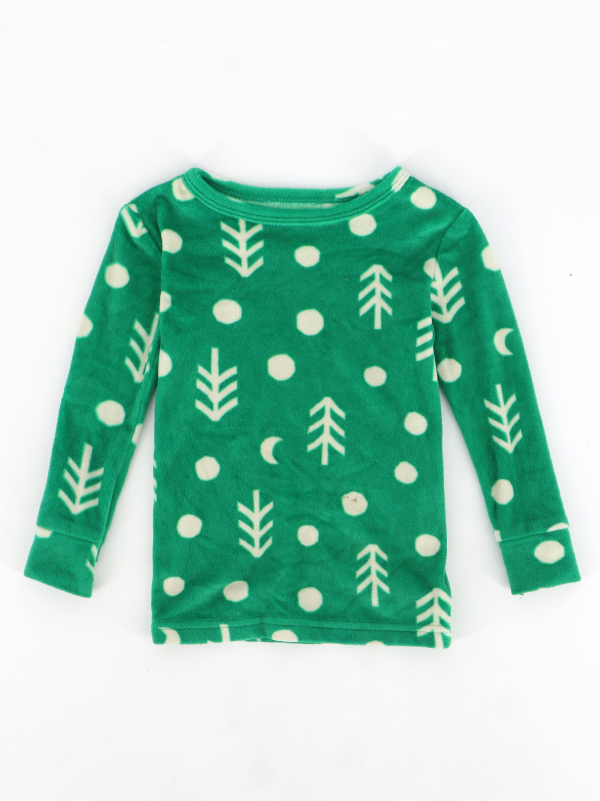 Image for Kids Girl's Printed Christmas Sleepwear Top,Green