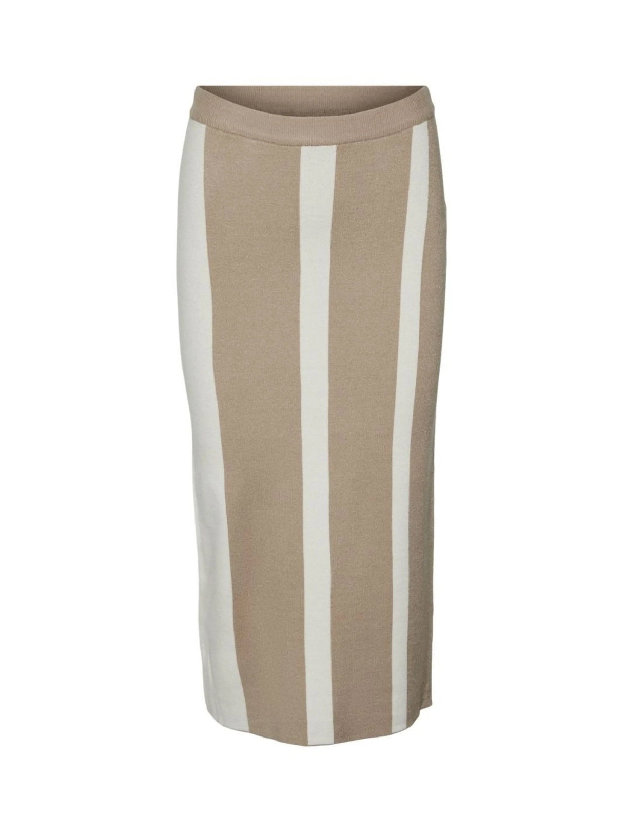 Image for Women's Striped Long Skirt,Beige