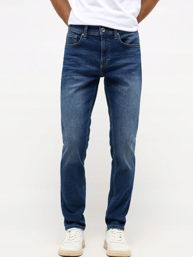 Image for Men's Washed Jeans,Blue