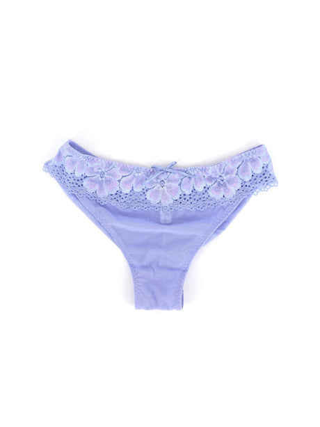 Image for Women's Lace Trim Thongs,Purple