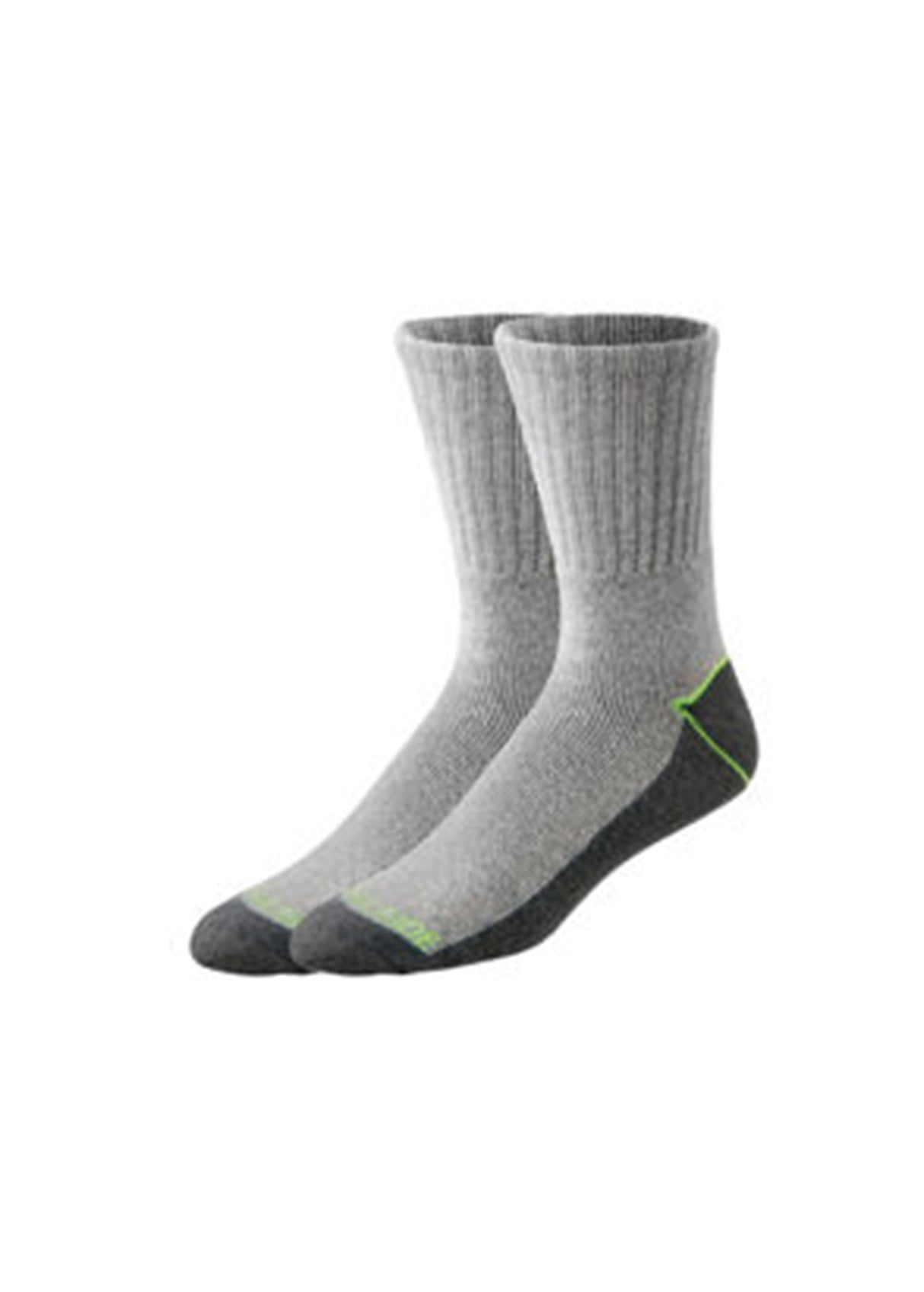 Image for Men's 2 Pairs Work Socks,Grey