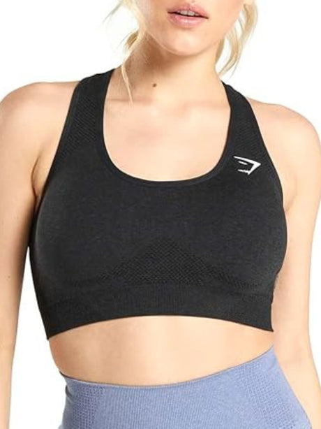 Image for Women's Brand Logo Printed Sports Bra,Black