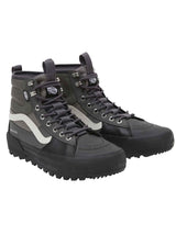 Image for Men's Textured High Sneakers,Grey/Black