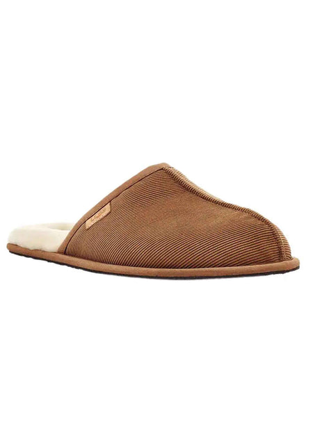 Image for Men's Corduroy Slippers,Brown