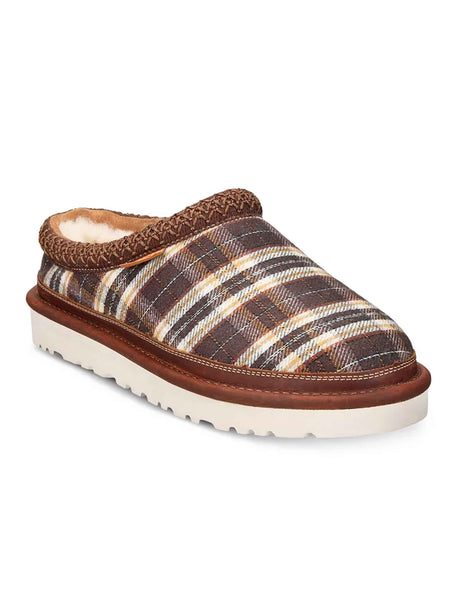 Image for Men's Plaid Slippers,Brown