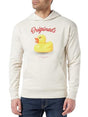 Image for Men's Graphic Printed Hoodie,Light Beige