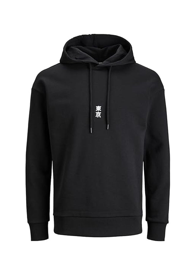 Image for Men's Graphic Printed Hoodie,Black