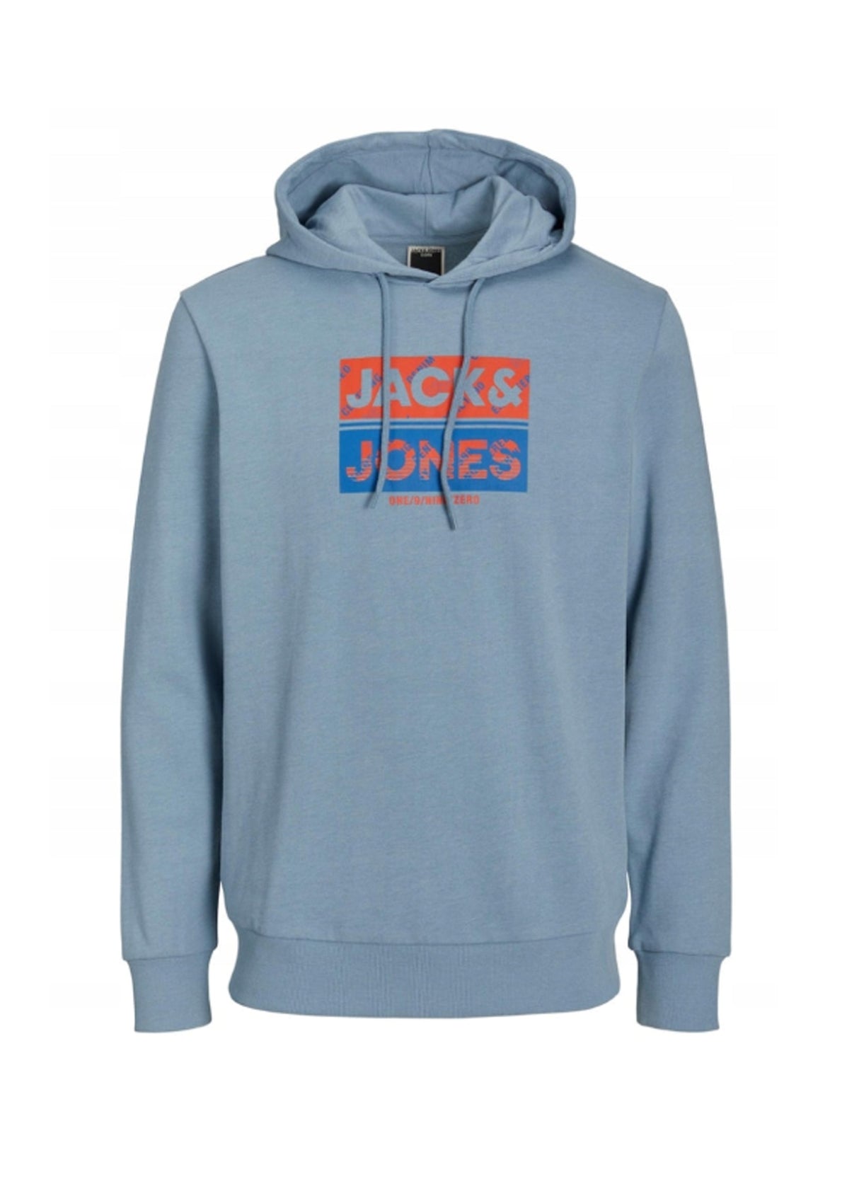 Image for Men's Printed Hoodie,Light Blue