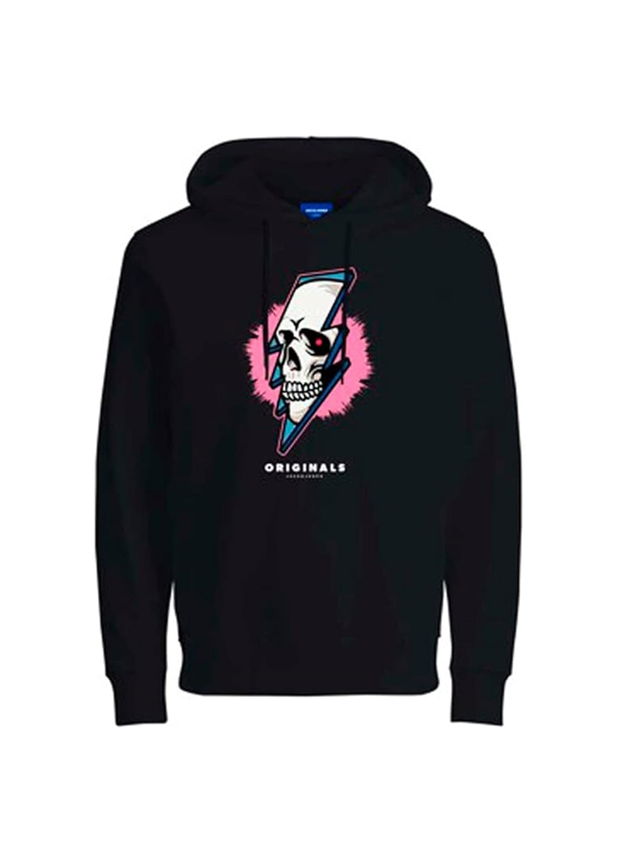 Image for Men's Graphic Printed Hoodie,Black