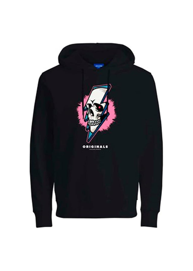 Image for Men's Graphic Printed Hoodie,Black