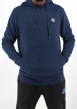 Image for Men's Brand Logo Patched Hoodie,Navy