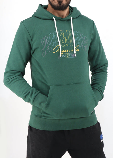 Image for Men's Printed Hoodie,Green