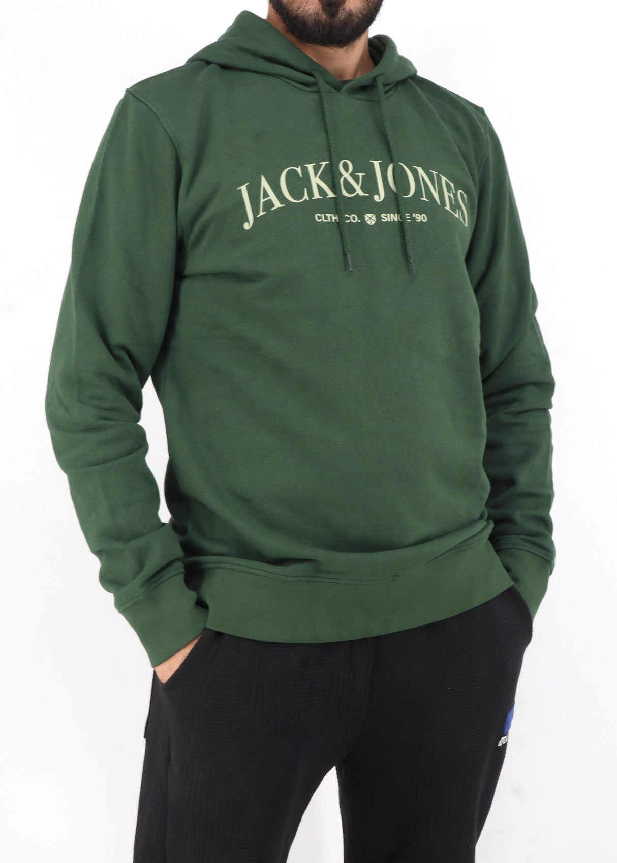 Image for Men's Printed Hoodie,Green