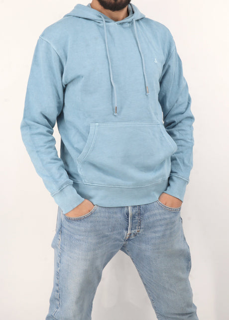 Image for Men's Embroidered Hoodie,Blue