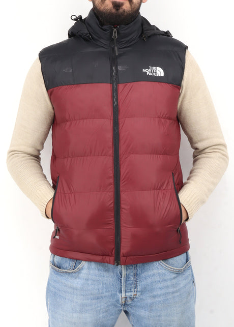 Image for Men's Colorblocked Vest,Black/Burgundy