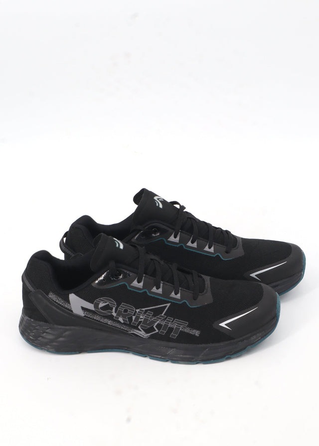 Image for Men's Printed Running Shoes,Black